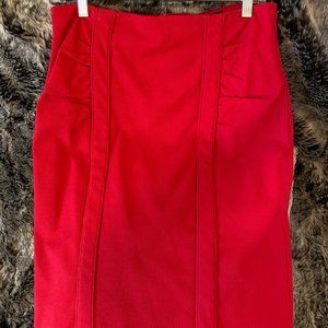 Pre-Owned Nanette Lepore Women's Size 12 Red Skirt